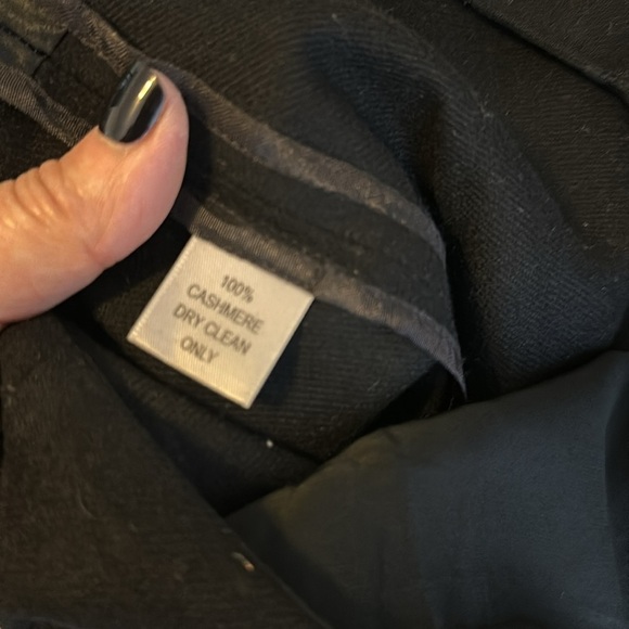 Morgane Le Fay Black Cashmere Mid-Waisted Knee Length Asymmetrical Skirt SzL - Picture 7 of 7